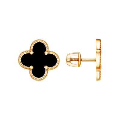 Серьги арт.СВПУ 11-6-Ж, Золото 585