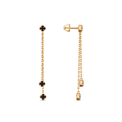 Серьги арт.СВВПУ 5-6-6, Золото 585