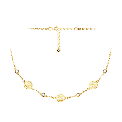 Колье арт. ЦОФЕ1К 3-1-3-Ж, Золото 585 Без эмали