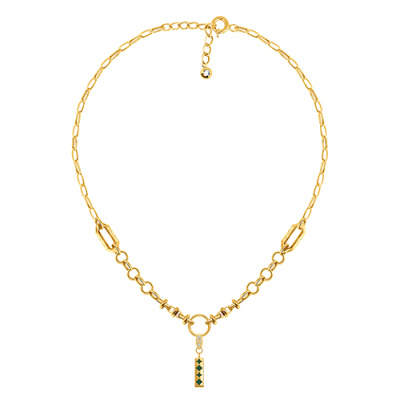 Колье арт. ПАНДМ2К 4-4-Ж, Золото 585