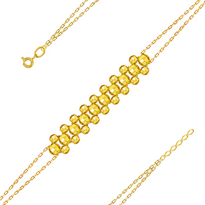 Браслет арт. ШБД 1-2-3-Ж, Золото 585