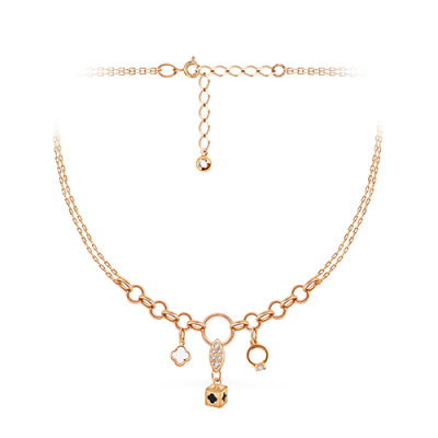 Колье арт. ПАНДЦК 28-7, Золото 585