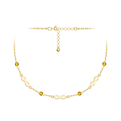 Колье арт. ЦОФЕ1К 3-12-5-Ж, Золото 585 Без эмали