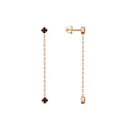 Серьги арт.СВВПУ 5-6-5, Золото 585