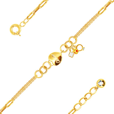 Браслет арт. ПАНДМЦБ 2-372-12-Ж, Золото 585 Без эмали