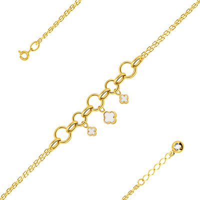 Браслет арт. ПАНДЦБ 6-2-Ж, Золото 585 Без эмали