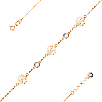 Браслет арт. ЦОФЕ1Б 12-1-4, Золото 585 Без эмали