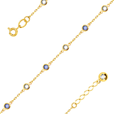 Браслет арт. ЦОФБР 4-1-5-Ж, Золото 585 Без эмали