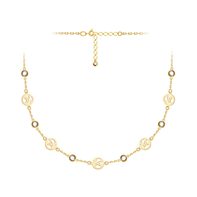 Колье арт. ЦОФЕ1К 15-1-4-Ж, Золото 585 Без эмали